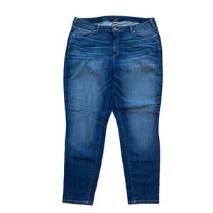 Lane Bryant Skinny Jeans Dark Wash Stretch Plus Size 22 High Rise